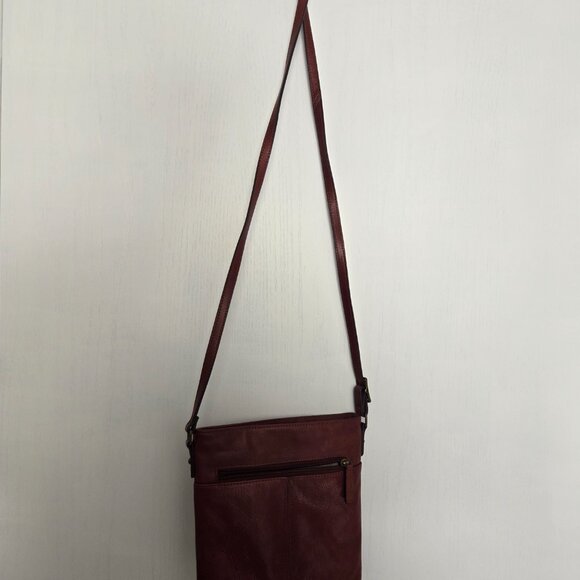 ✨ Margot New York Cognac Leather Crossbody Bag ✨ - Picture 3 of 6